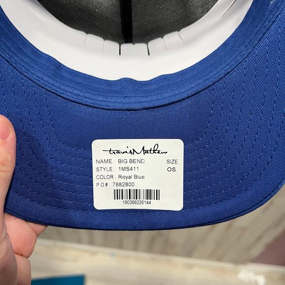 New! Travis Mathew Big Bend Tour Hat Blue Pineapple Trucker SnapBack Adjustable - Picture 4 of 5